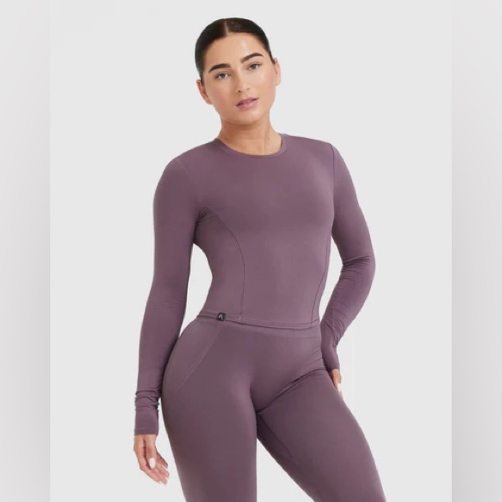 Oner Active Mellow Soft Mid Long Sleeve Vintage Purple Size S